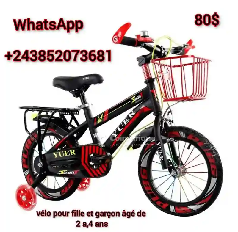Vélo Pour Fille et Garçon - Vue 2
